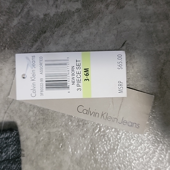 Calvin Klein Jeans NWT Infant Baby Fleece Jacket Lined Full Zip - Picture 3 of 8